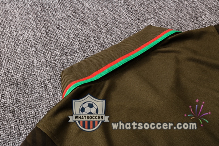 Training Polo Set Portugal + Pants Marron 2020-2021