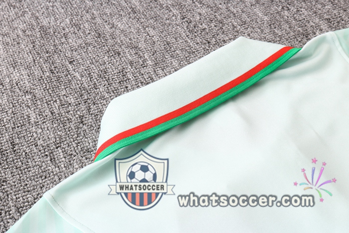 Training Polo Set Portugal + Pants Light Green 2020-2021