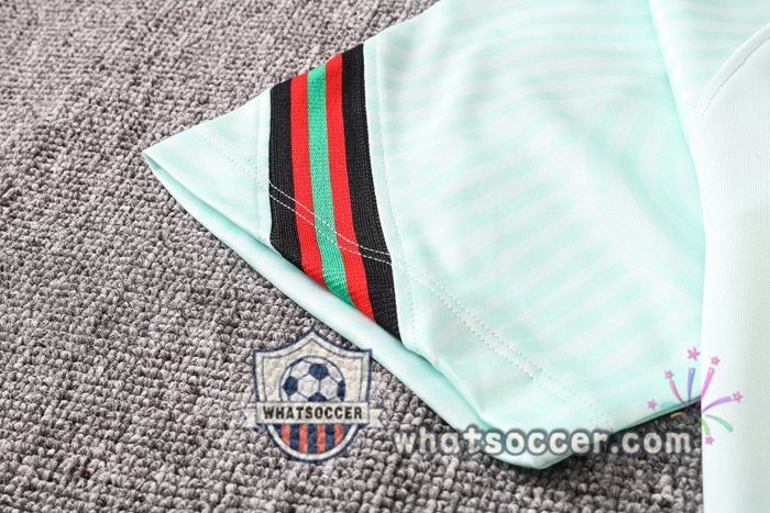 Training Polo Set Portugal + Pants Light Green 2020-2021