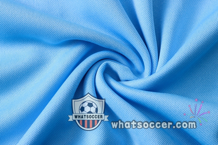 Training Polo Set Real Madrid + Pants Light Blue 2020-2021