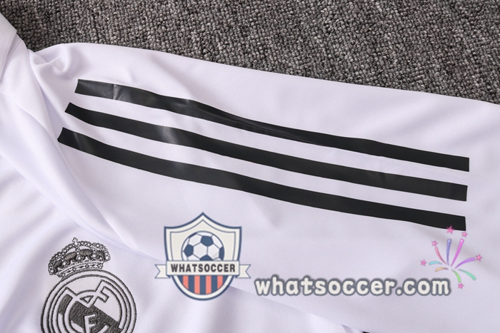 Training Polo Set Real Madrid + Pants White 2020-2021