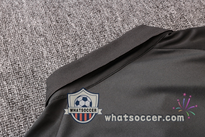 Training Polo Set Real Madrid + Pants Dark Gray 2020-2021