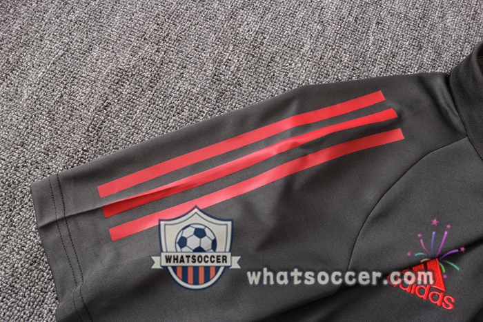 Training Polo Set Real Madrid + Pants Dark Gray 2020-2021