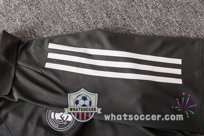 Training Polo Set Real Madrid + Pants Dark Gray 2020-2021