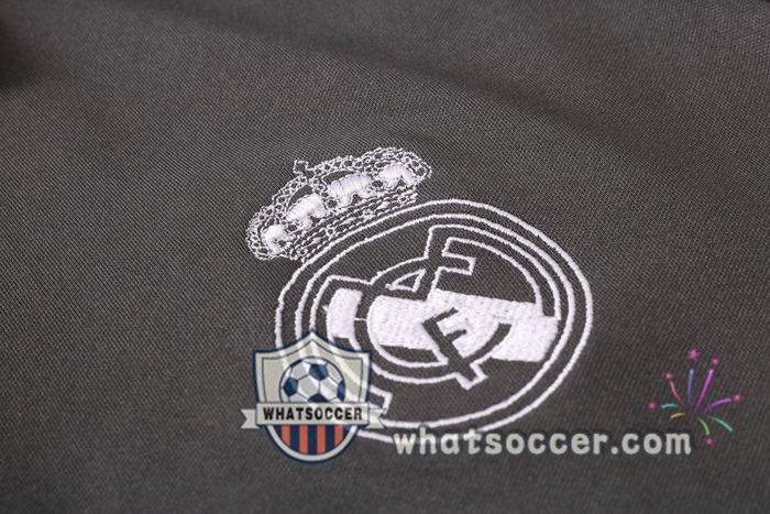 Training Polo Set Real Madrid + Pants Dark Gray 2020-2021
