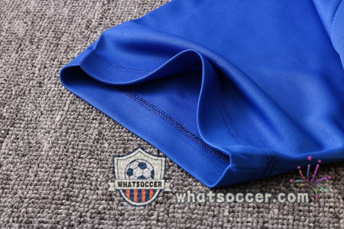 Training Polo Set FC Barcelona + Pants Red Blue 2020-2021