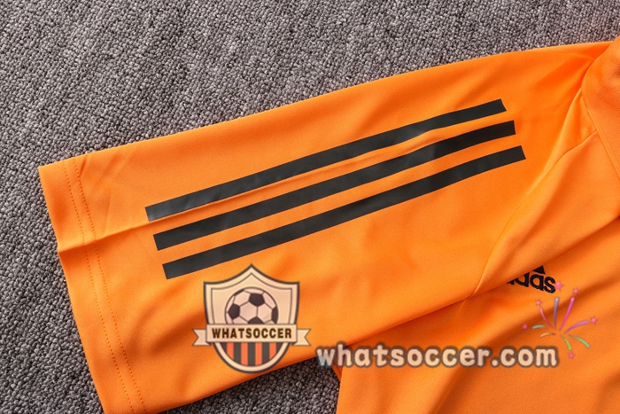 Training Polo Set Manchester United + Pants Orange 2020-2021