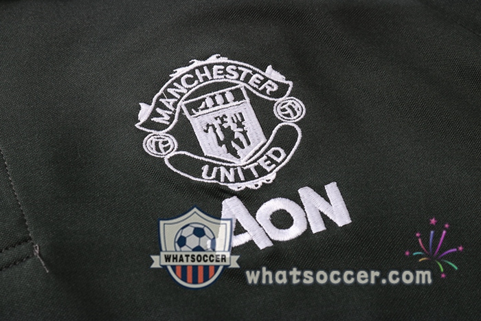 Training Polo Set Manchester United + Pants Dark Gray 2020-2021
