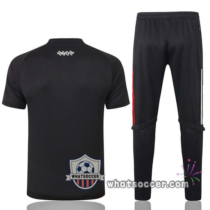 Training Polo Set Bayern Munich + Pants Black 2020-2021