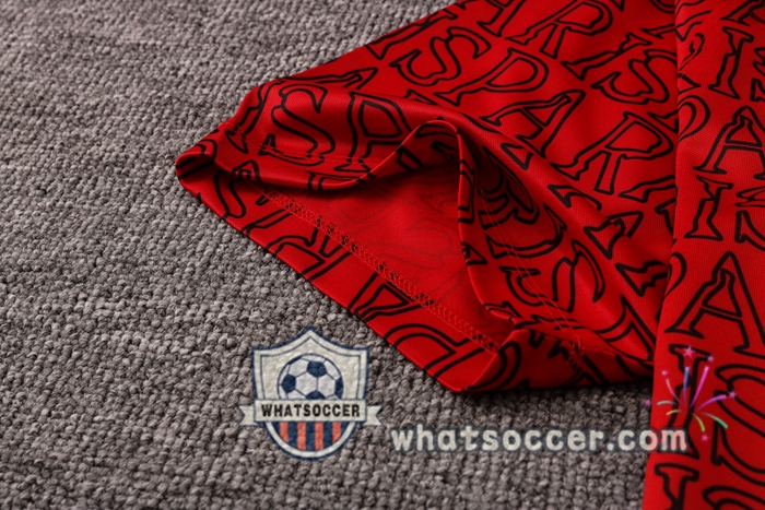 Training Polo Set Paris PSG + Pants Red 2020-2021