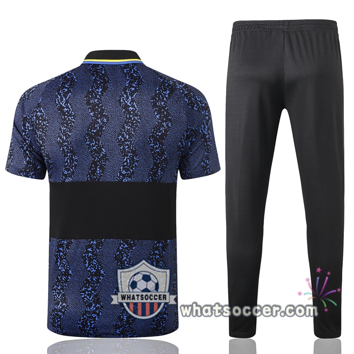 Training Polo Set Inter Milan + Pants Blue Black 2020-2021