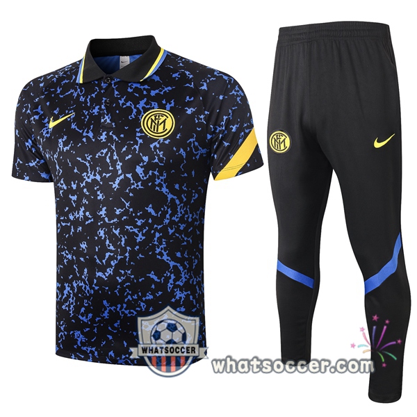 Training Polo Set Inter Milan + Pants Blue 2020-2021