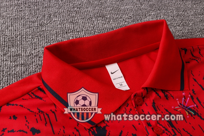 Training Polo Set France + Pants Red 2020-2021