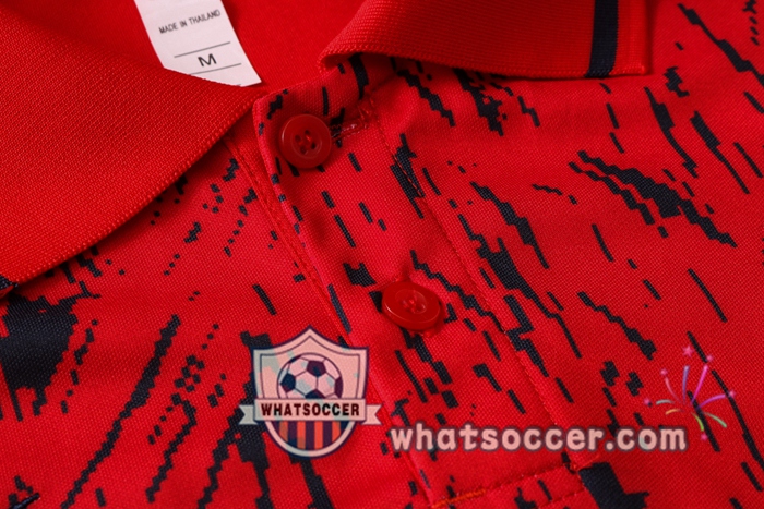 Training Polo Set France + Pants Red 2020-2021