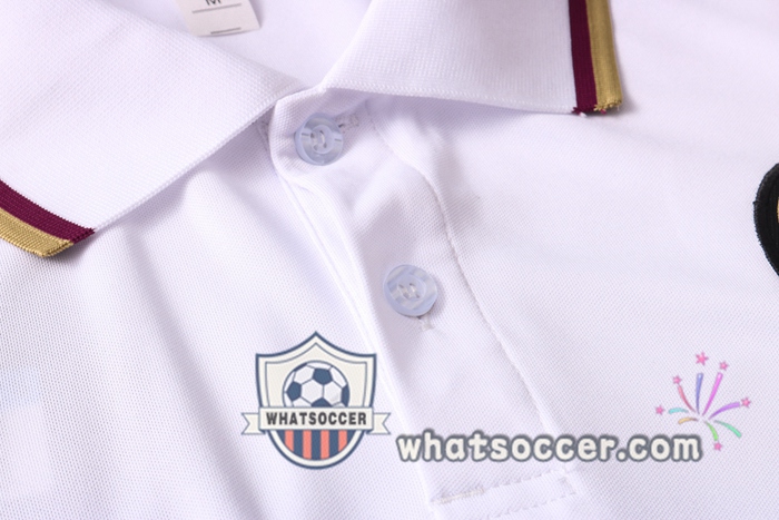 Training Polo Set Paris PSG + Pants White Purple 2020-2021