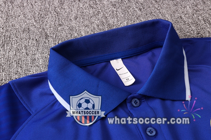 Training Polo Set FC Chelsea + Pants Blue 2020-2021