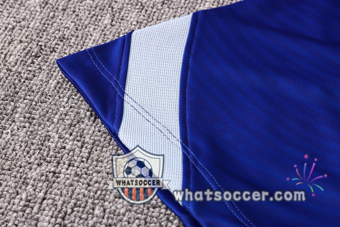 Training Polo Set FC Chelsea + Pants Blue 2020-2021