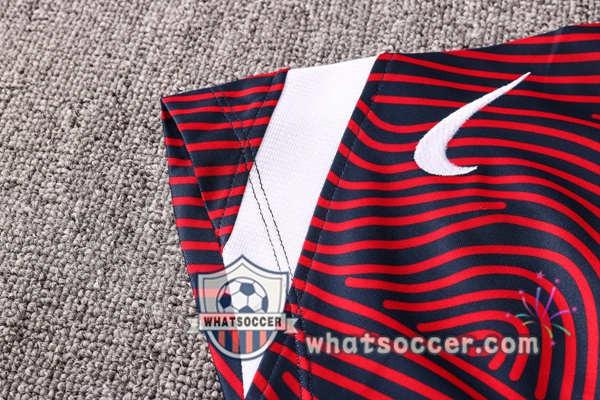 Training Polo Set Paris PSG + Pants Blue Royal 2020-2021