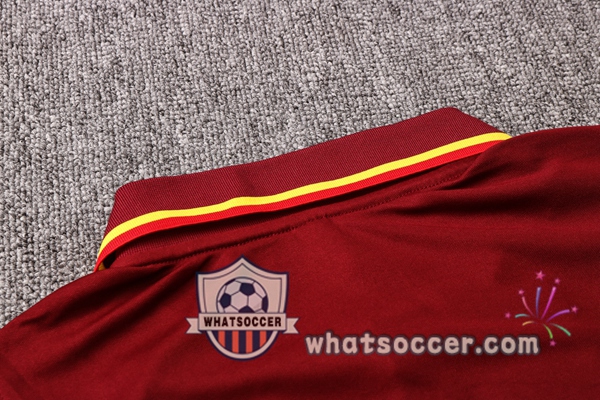 Training Polo Set FC Barcelona + Pants Red 2020-2021