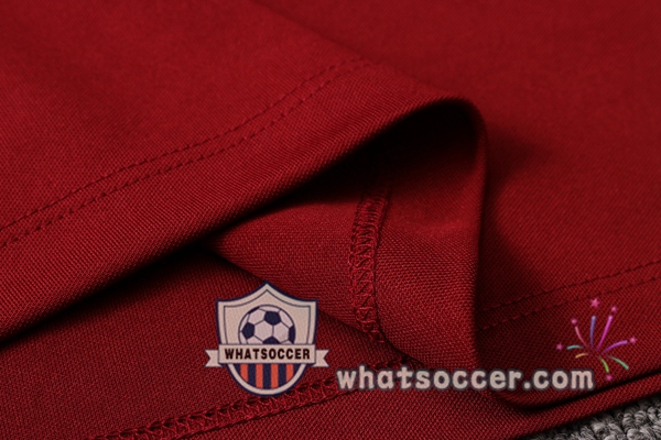 Training Polo Set FC Barcelona + Pants Red 2020-2021