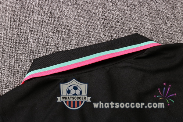 Training Polo Set FC Barcelona + Pants Black Rose 2020-2021