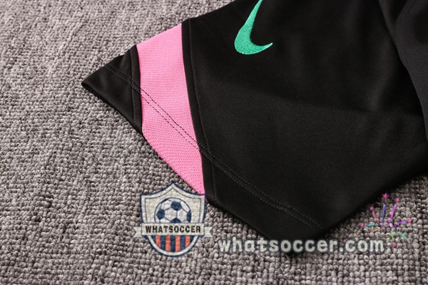 Training Polo Set FC Barcelona + Pants Black Rose 2020-2021