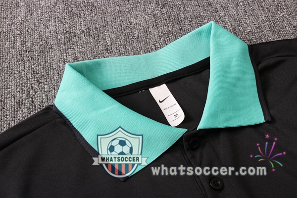 Training Polo Set FC Liverpool + Pants Black Green 2020-2021
