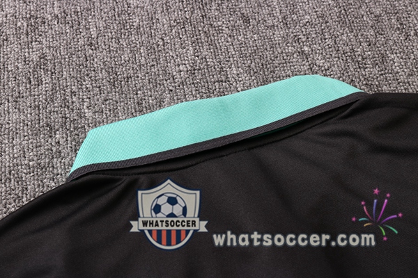 Training Polo Set FC Liverpool + Pants Black Green 2020-2021