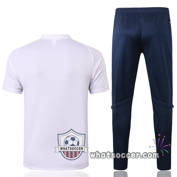 Training Polo Set Boca Juniors + Pants White 2020-2021