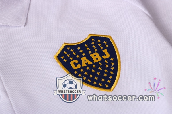 Training Polo Set Boca Juniors + Pants White 2020-2021