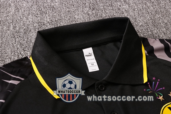 Training Polo Set Dortmund BVB + Pants Black Gray 2020-2021