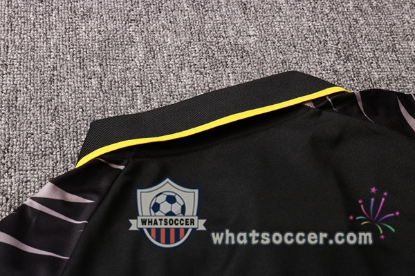 Training Polo Set Dortmund BVB + Pants Black Gray 2020-2021