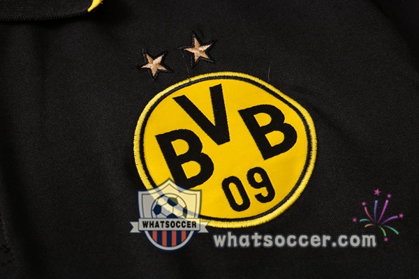 Training Polo Set Dortmund BVB + Pants Black Gray 2020-2021