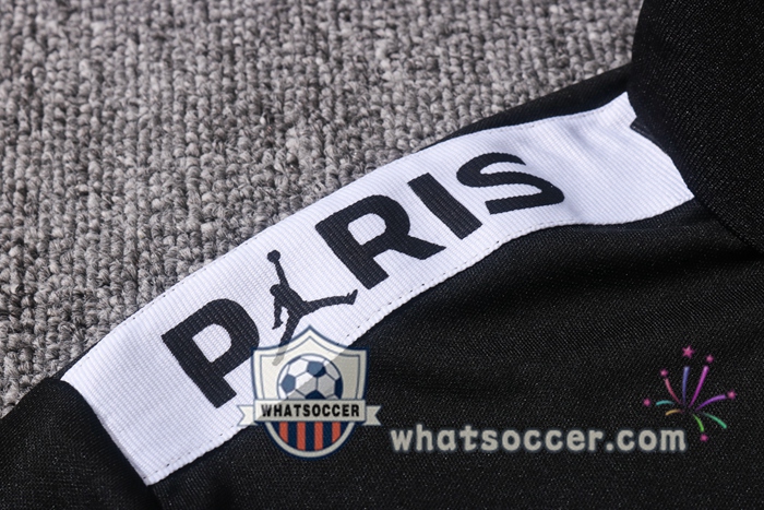 Training Polo Set Paris PSG Jordan + Pants Black 2020-2021