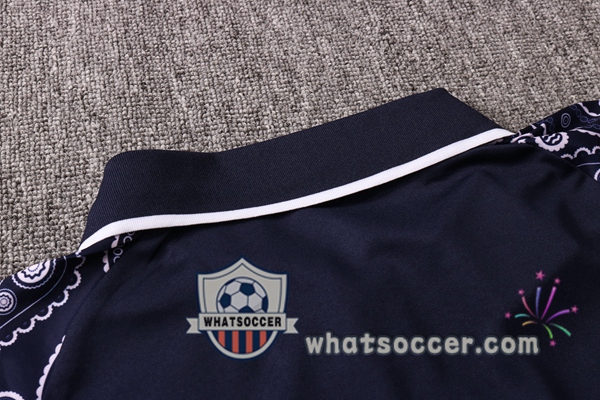 Training Polo Set Manchester City + Pants Blue Royal 2020-2021