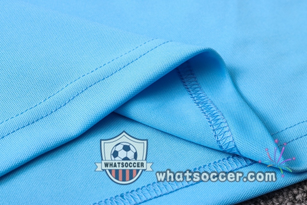 Training Polo Set Olympique de Marseille + Pants Blue White 2020-2021