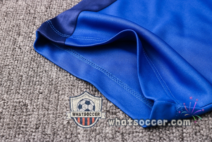 Training Polo Set FC Barcelona + Pants Blue 2020-2021