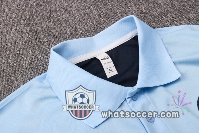 Training Polo Set Manchester City + Pants Blue 2020-2021