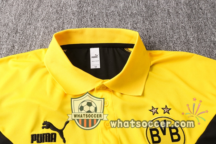 Training Polo Set Dortmund BVB + Pants Yellow Black 2020-2021