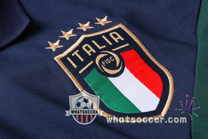 Training Polo Set Italy + Pants Green 2020-2021