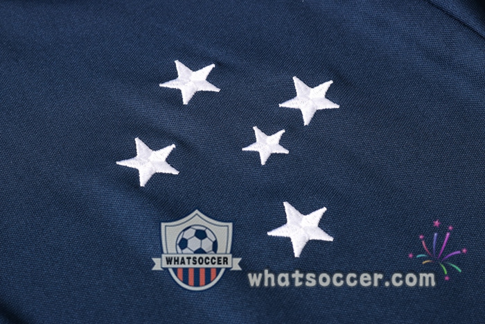 Training Polo Set Cruzeiro EC + Pants Blue Royal 2020-2021