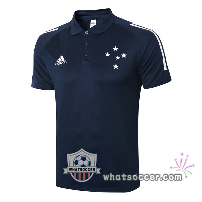 Training Polo Set Cruzeiro EC + Pants Blue Royal 2020-2021