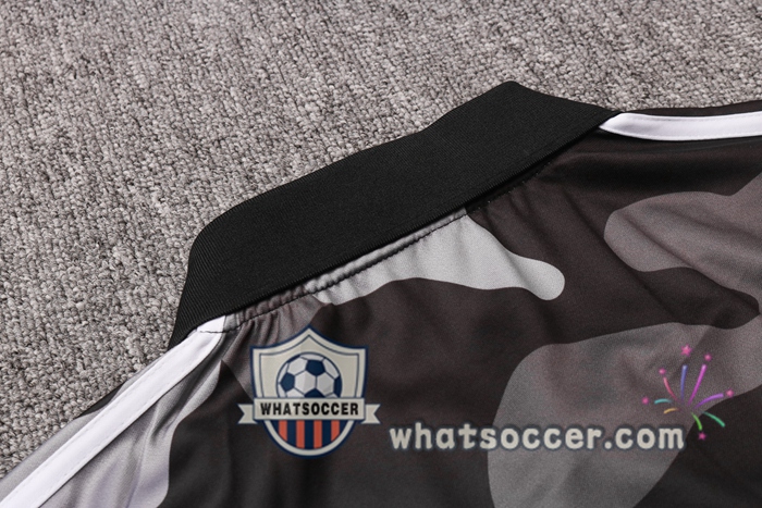 Training Polo Set Juventus + Pants Black White 2020-2021