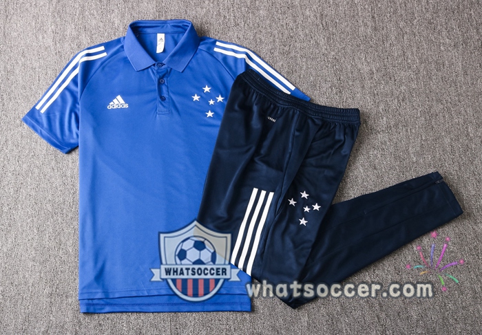 Training Polo Set Cruzeiro EC + Pants Blue 2020-2021