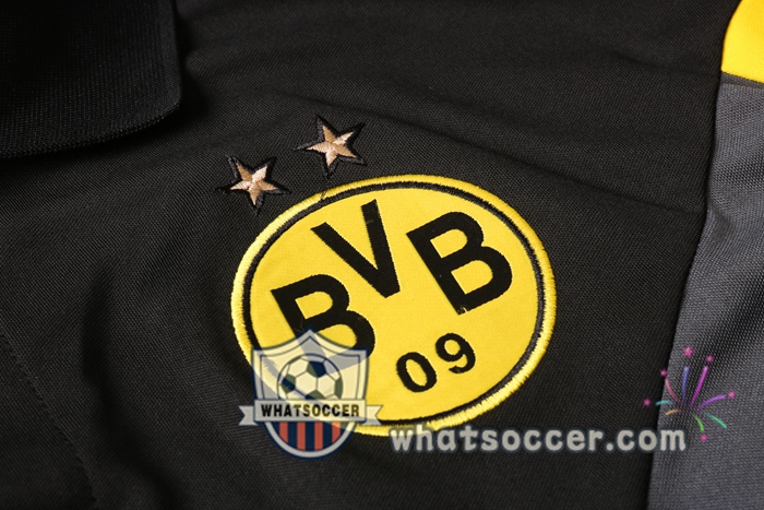 Training Polo Set Dortmund BVB + Pants Black Gray 2020-2021