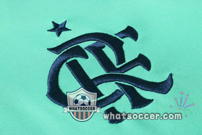 Training Polo Set Flamengo + Pants Green 2020-2021