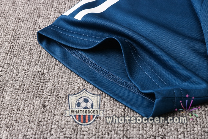 Training Polo Set Flamengo + Pants Blue Royal 2020-2021