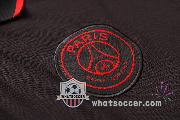 Training Polo Set Paris PSG + Pants Black 2020-2021