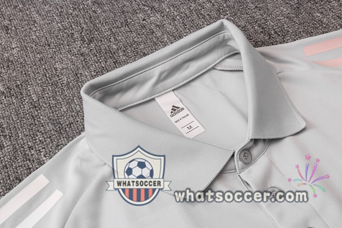Training Polo Set Germany + Pants Light Gray 2020-2021