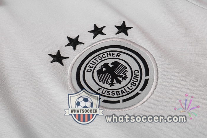 Training Polo Set Germany + Pants Light Gray 2020-2021